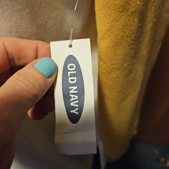 Old Navy size small hoodie yellow& white - Picture 8 of 11